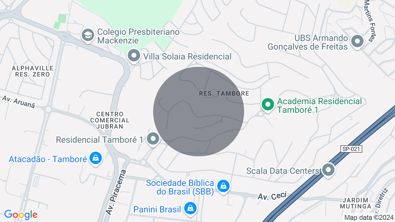 Mapa da localização — Residencial Tamboré, Barueri