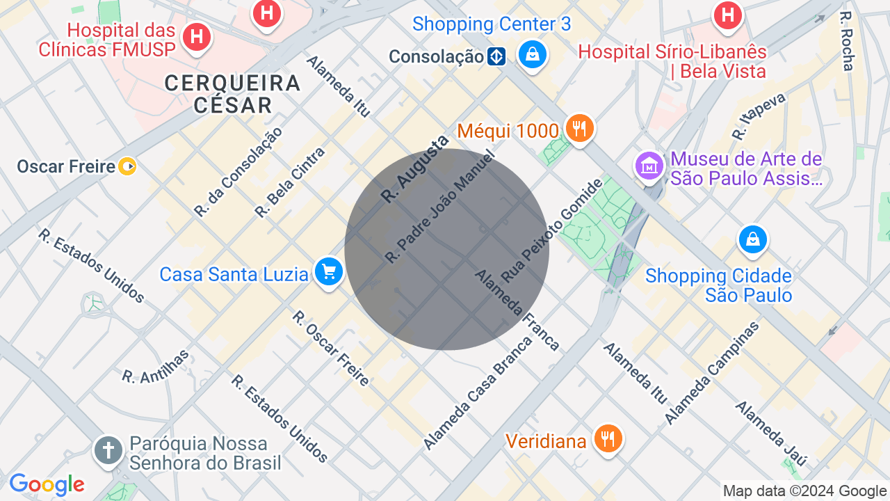 Mapa da localização — Jardim Paulista, São Paulo