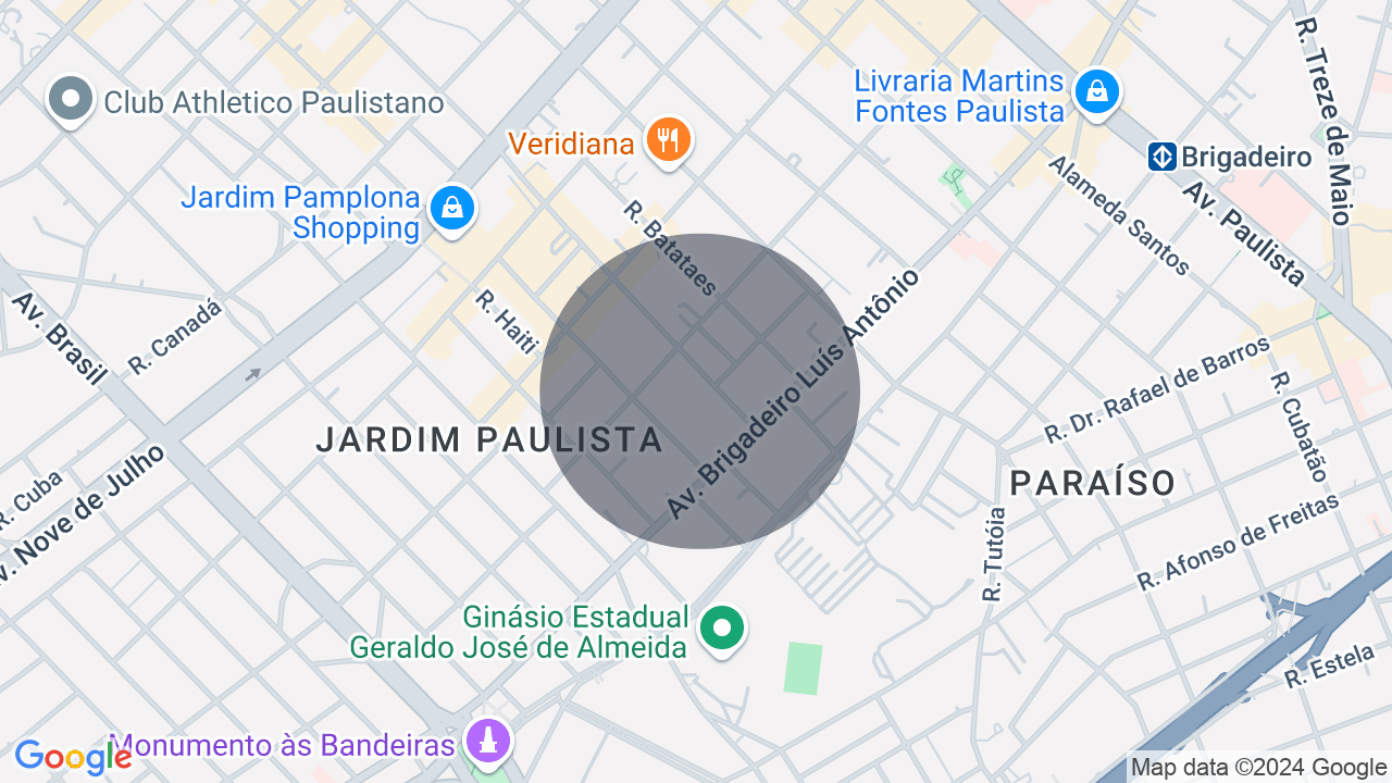 Mapa da localização — Jardim Paulista, São Paulo