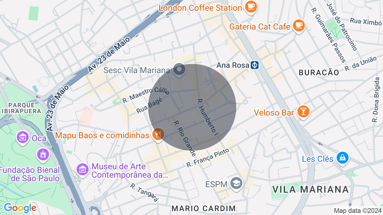 Mapa da localização — Vila Mariana, São Paulo