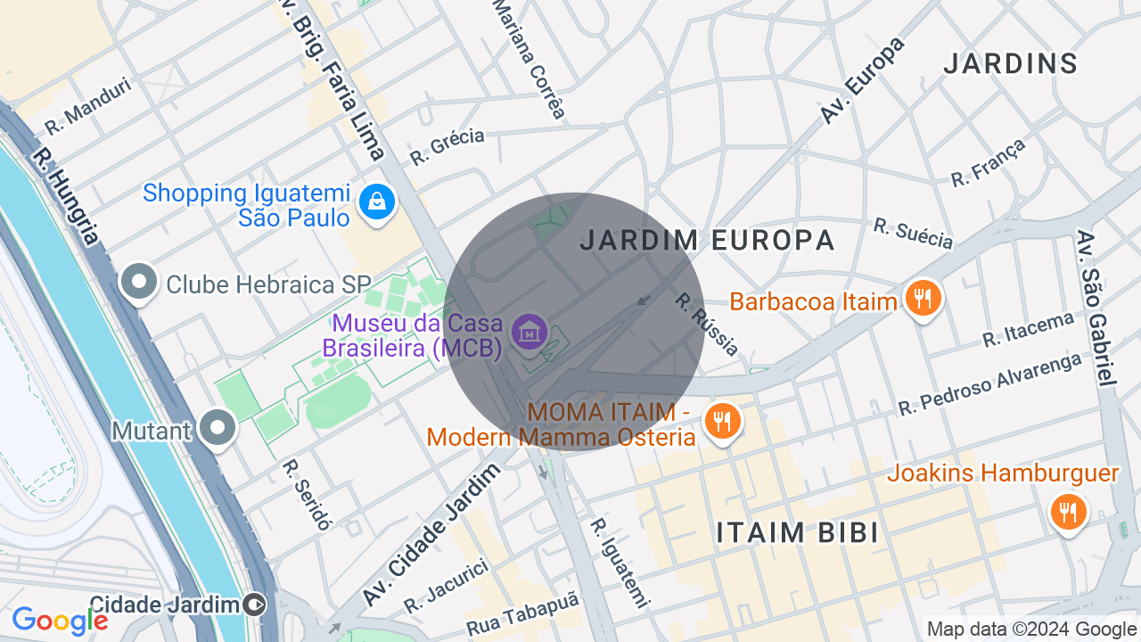 Mapa da localização — Jardim Europa, São Paulo