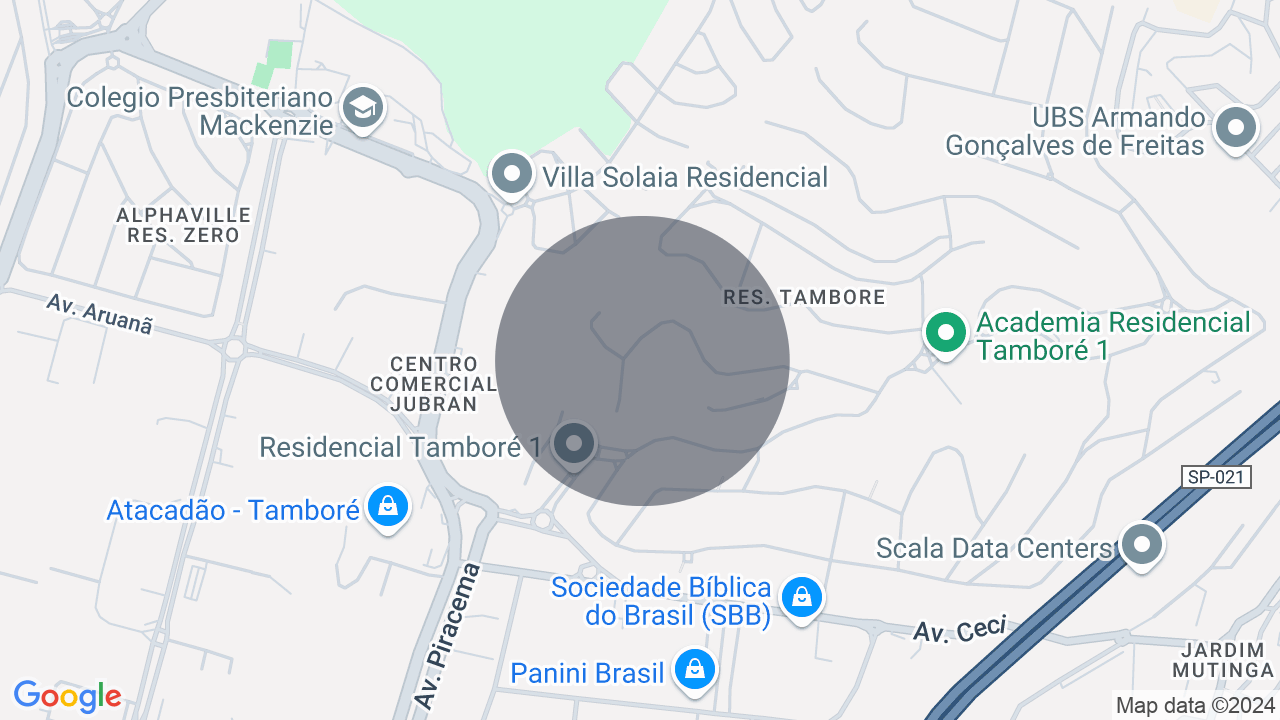Mapa da localização — Residencial Tamboré, Barueri