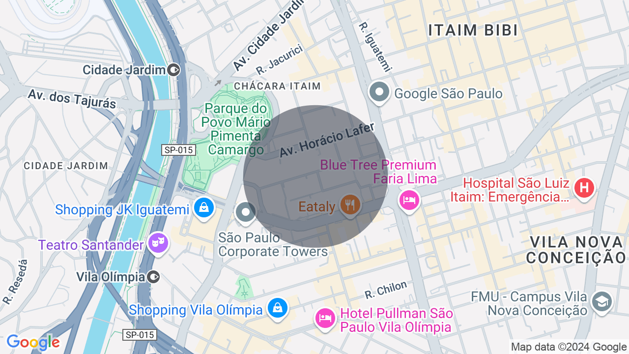 Mapa da localização — Itaim Bibi, São Paulo