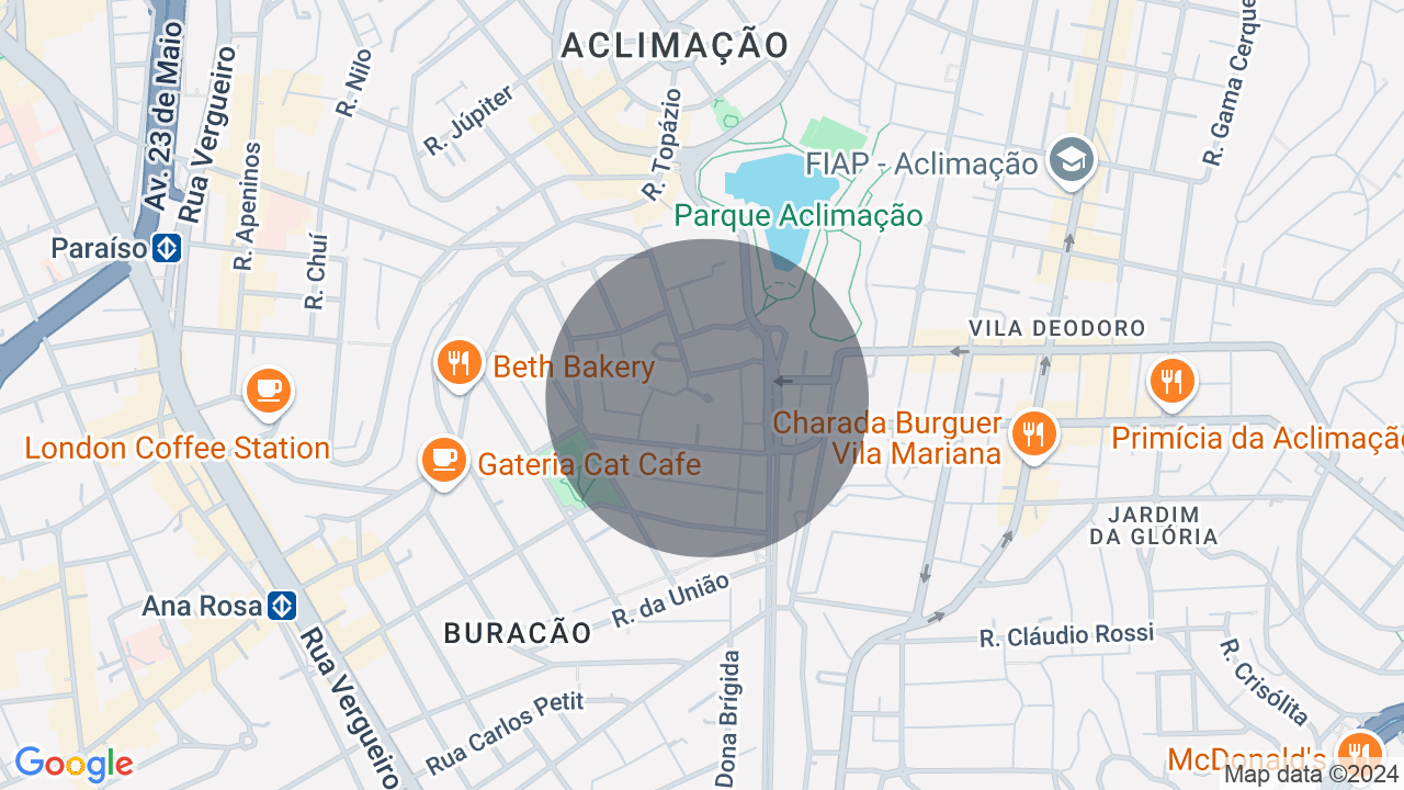 Mapa da localização — Campo Belo, São Paulo