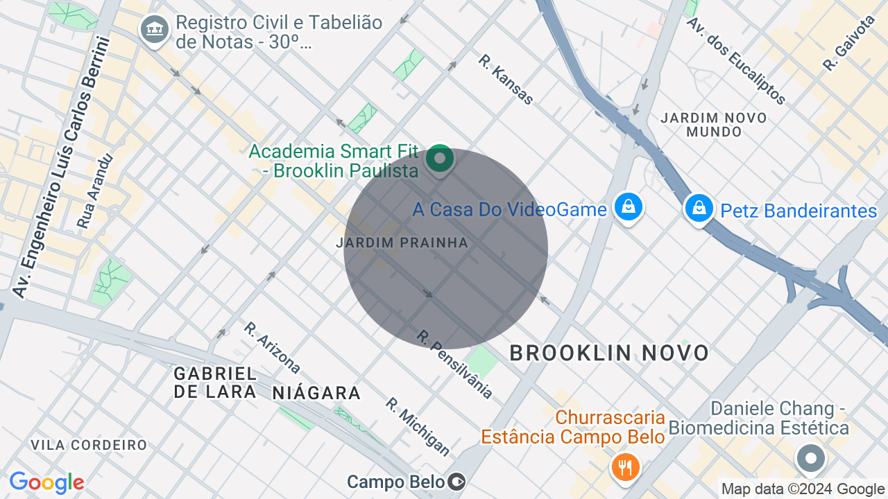 Mapa da localização — Brooklin Paulista, São Paulo