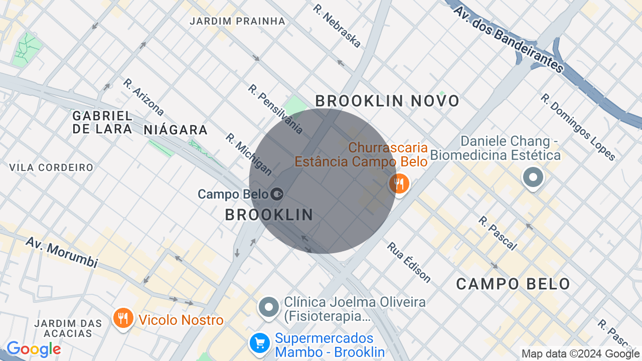 Mapa da localização — Campo Belo, São Paulo