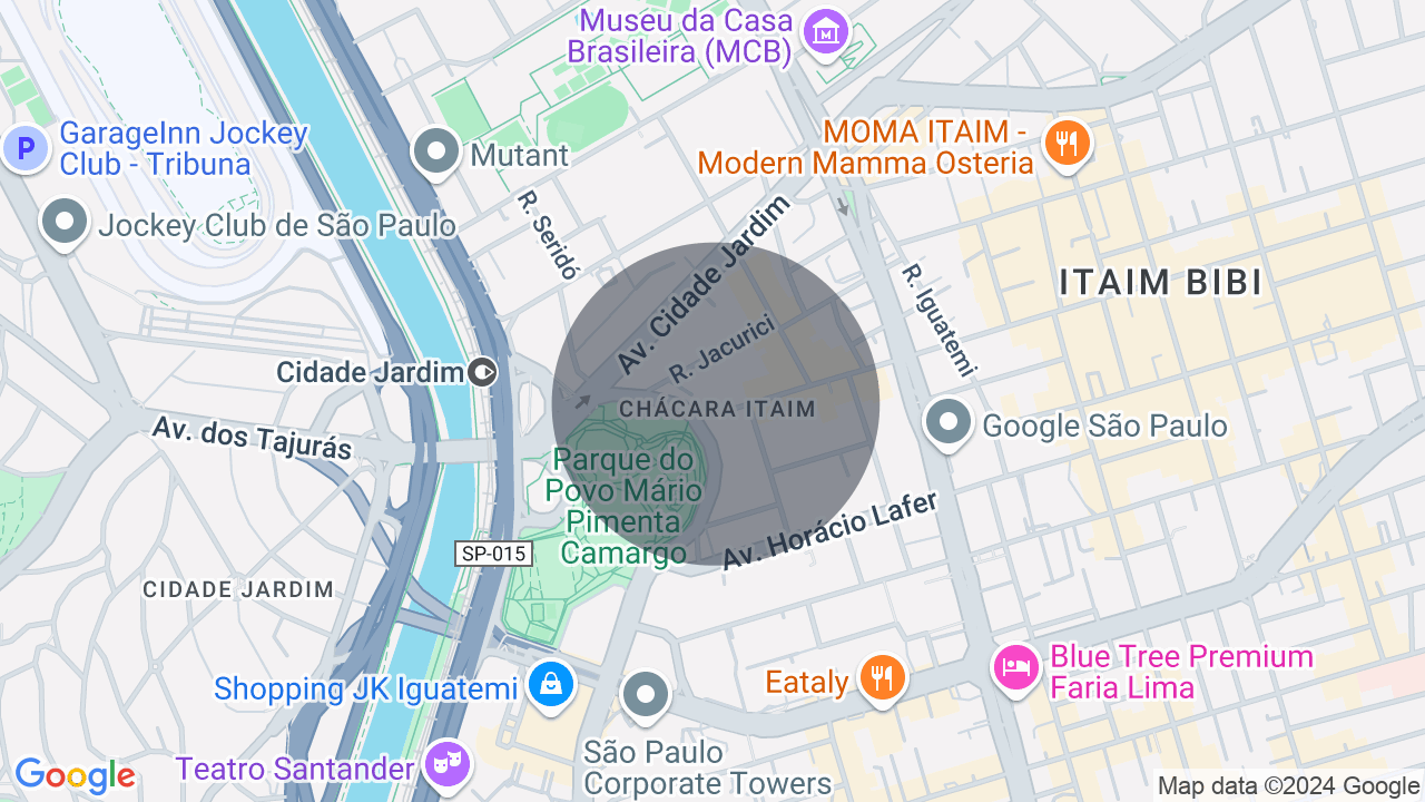 Mapa da localização — Itaim Bibi, São Paulo