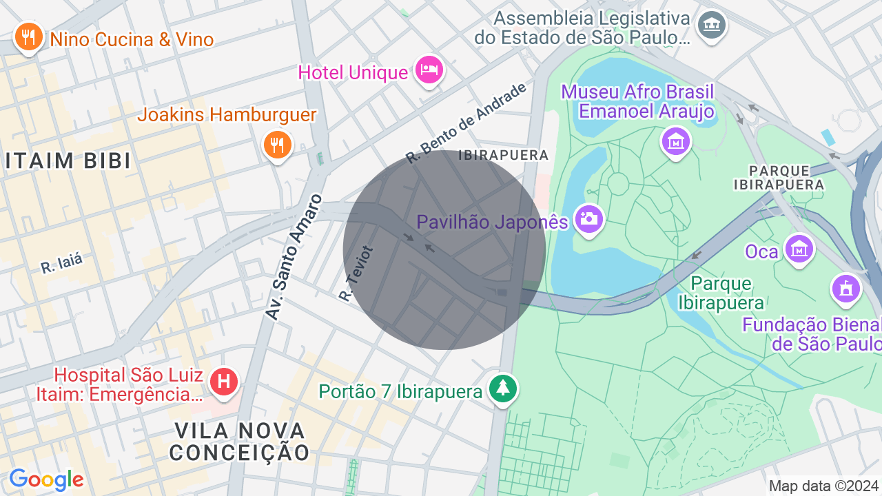 Mapa da localização — Vila Nova Conceição, São Paulo