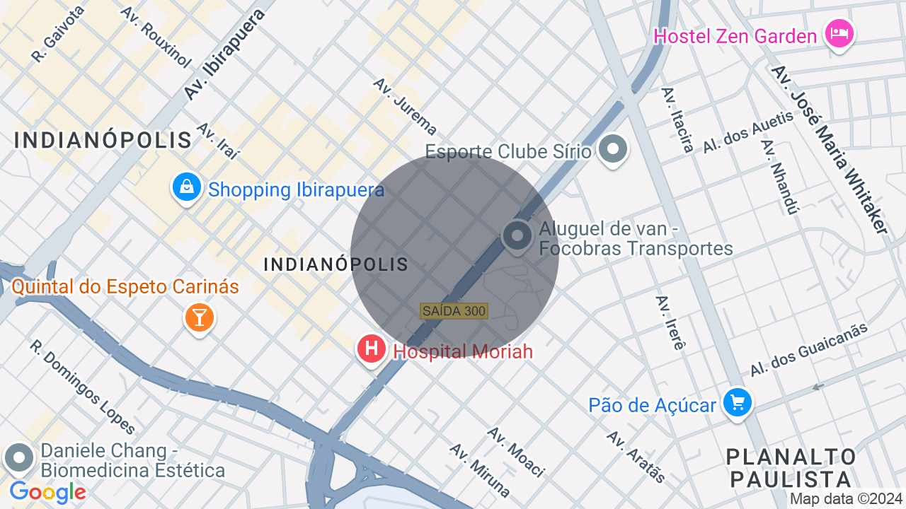 Mapa da localização — Moema, São Paulo