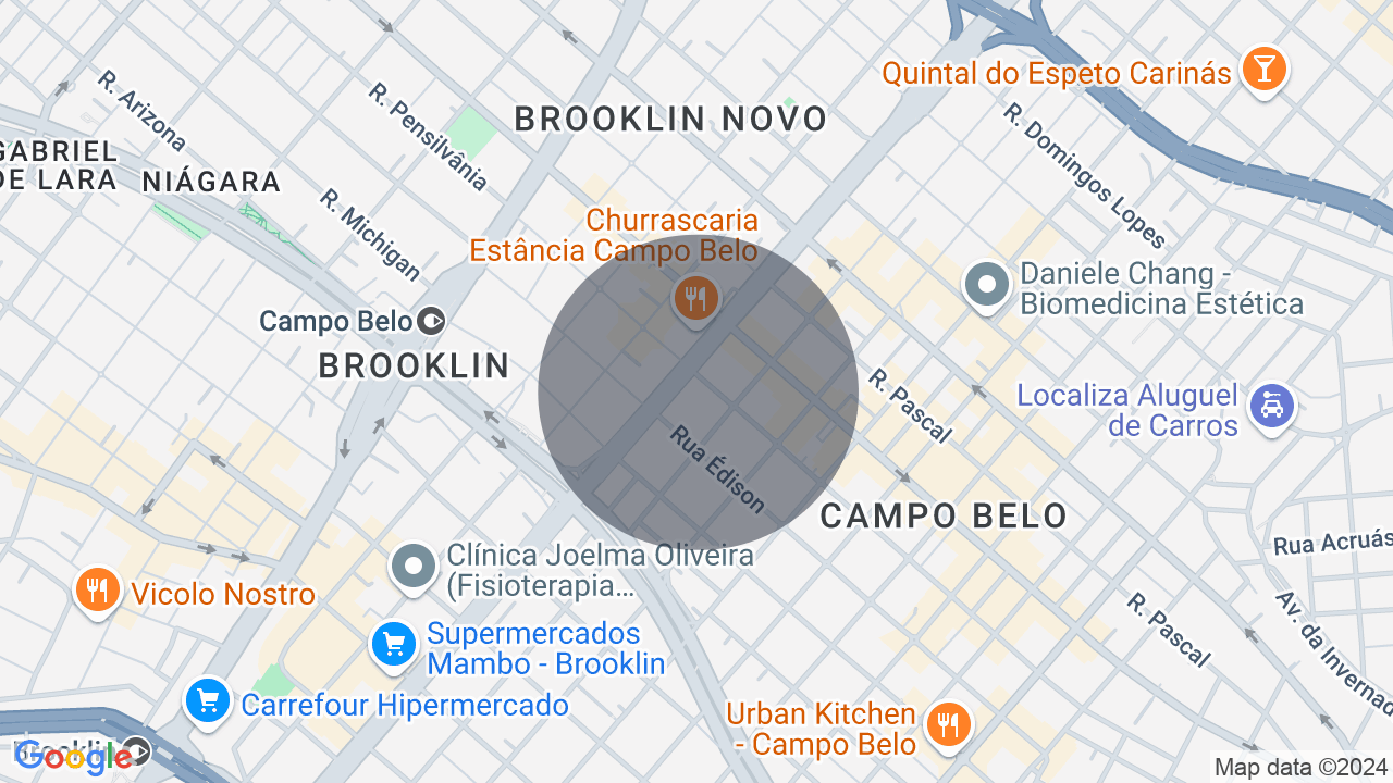 Mapa da localização — Campo Belo, São Paulo