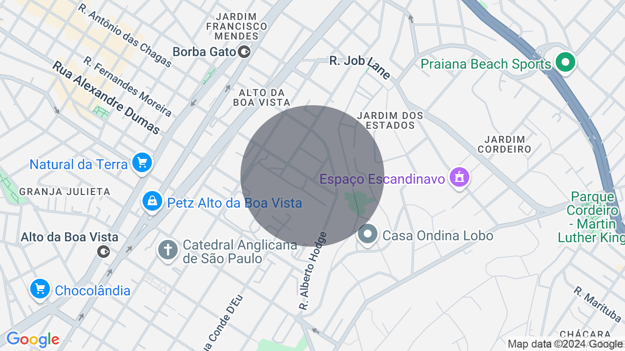 Mapa da localização — Alto da Boa Vista, São Paulo