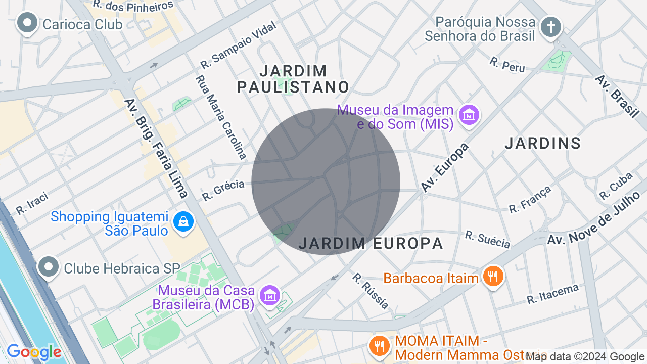 Mapa da localização — Jardim Europa, São Paulo