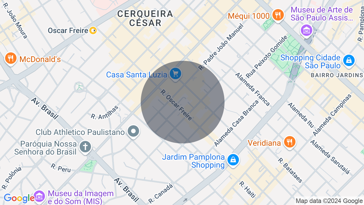 Mapa da localização — Cerqueira César, São Paulo