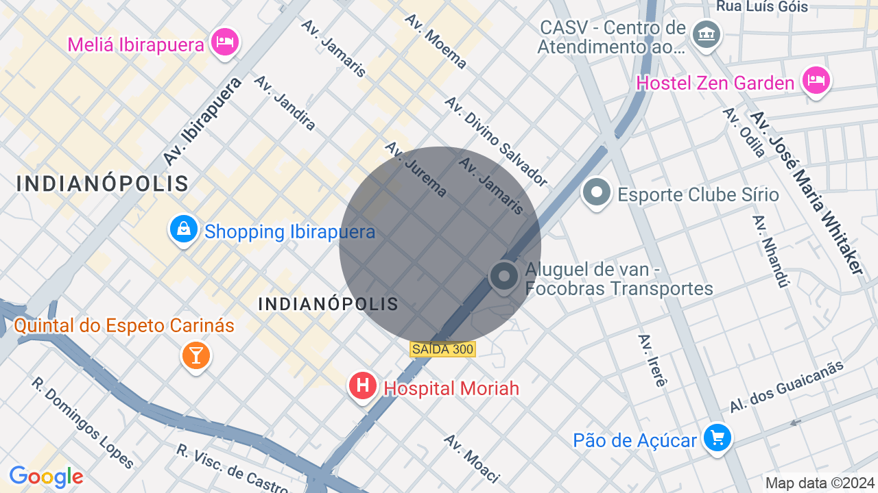 Mapa da localização — Moema, São Paulo