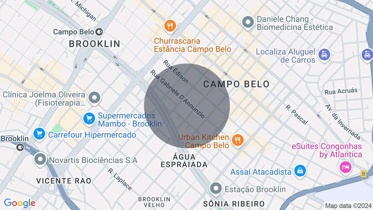 Mapa da localização — Campo Belo, São Paulo