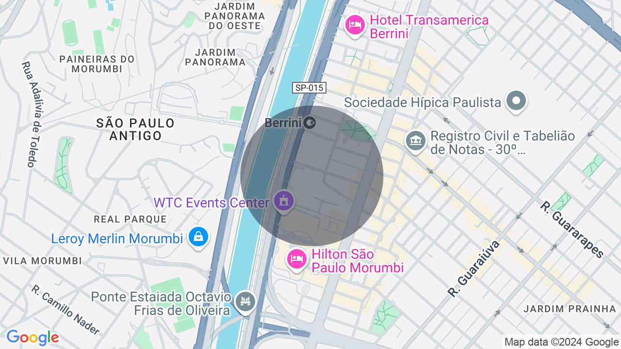 Mapa da localização — Brooklin, São Paulo