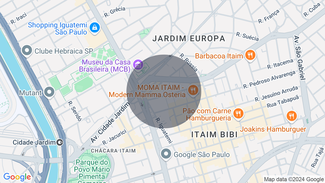 Mapa da localização — Jardim Europa, São Paulo