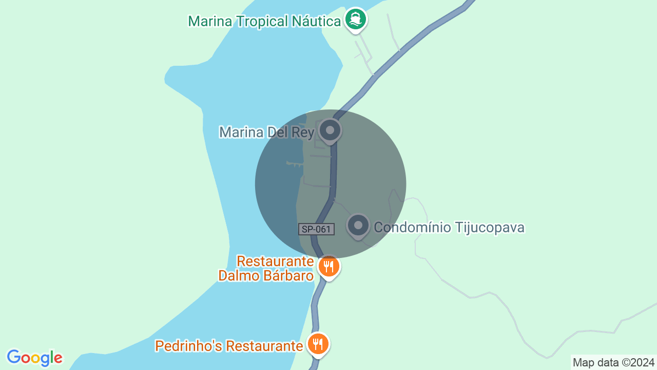 Mapa da localização — Balneario Praia do Perequê, Guarujá