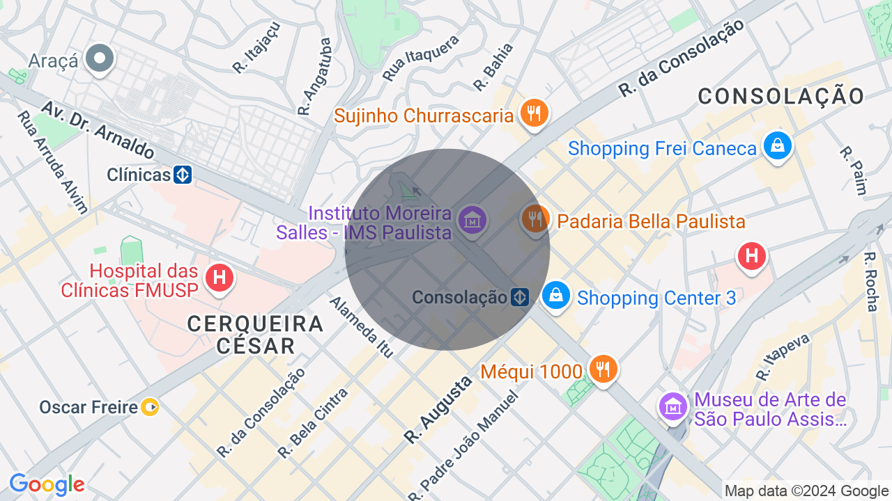 Mapa da localização — Bela Vista, São Paulo