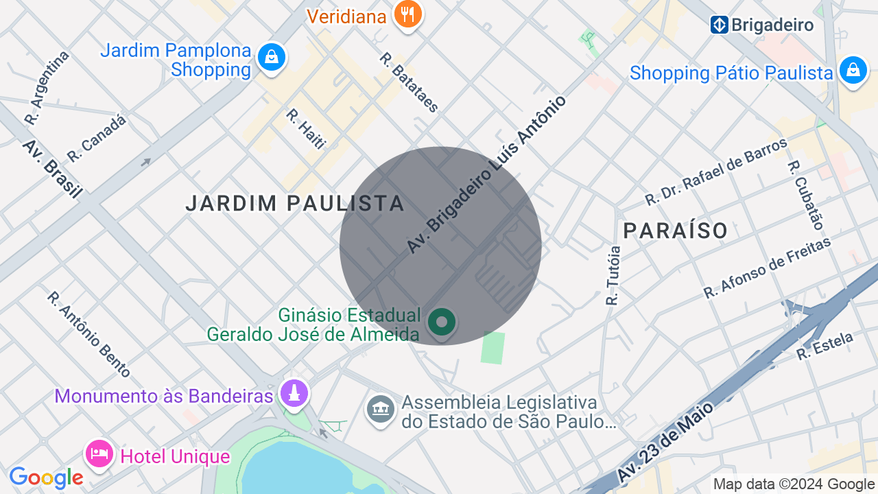 Mapa da localização — Paraíso, São Paulo