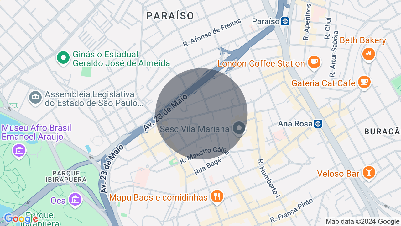 Mapa da localização — Vila Mariana, São Paulo