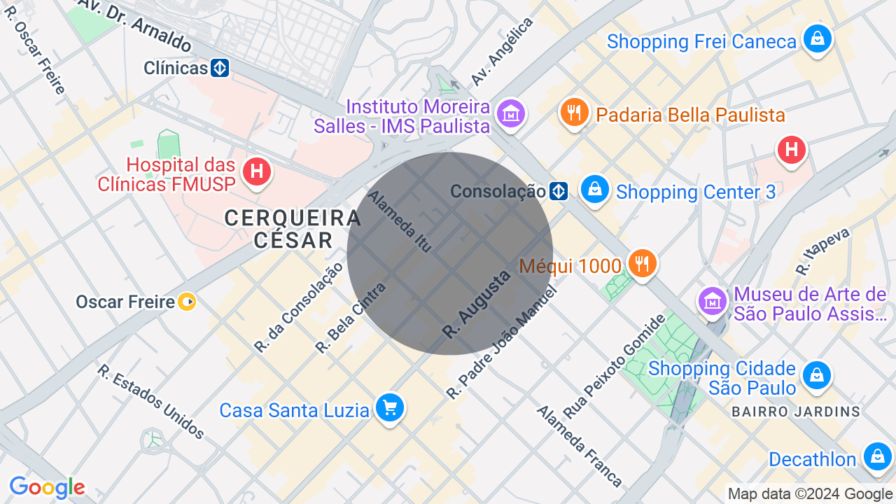Mapa da localização — Cerqueira César, São Paulo