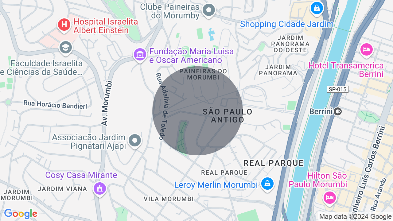 Mapa da localização — Real Parque, São Paulo