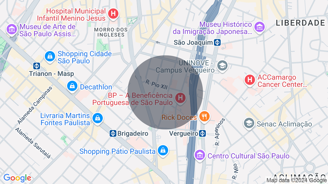 Mapa da localização — Bela Vista, São Paulo