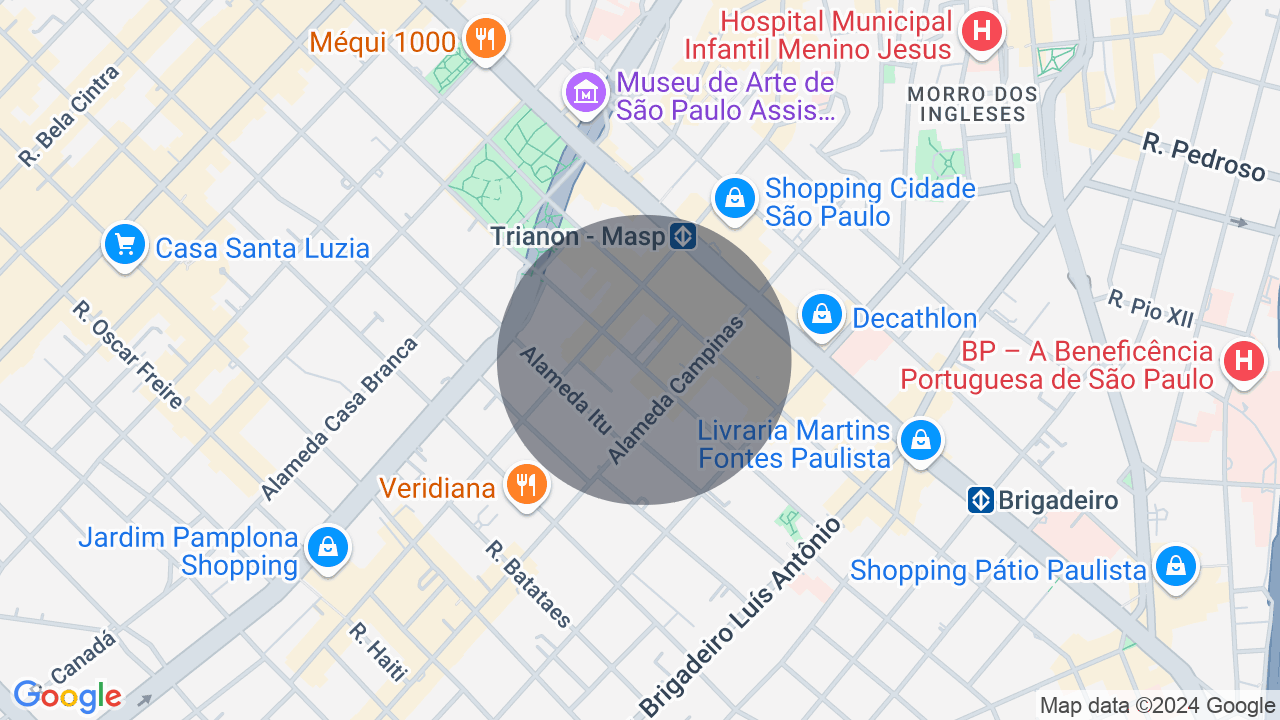 Mapa da localização — Jardim Paulista, São Paulo