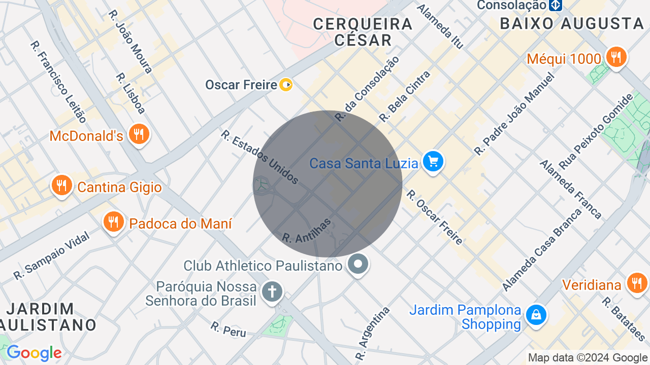 Mapa da localização — Consolação, São Paulo