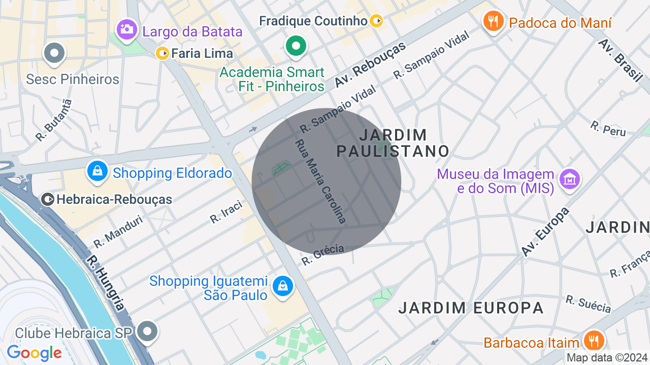 Mapa da localização — Jardim Paulistano, São Paulo