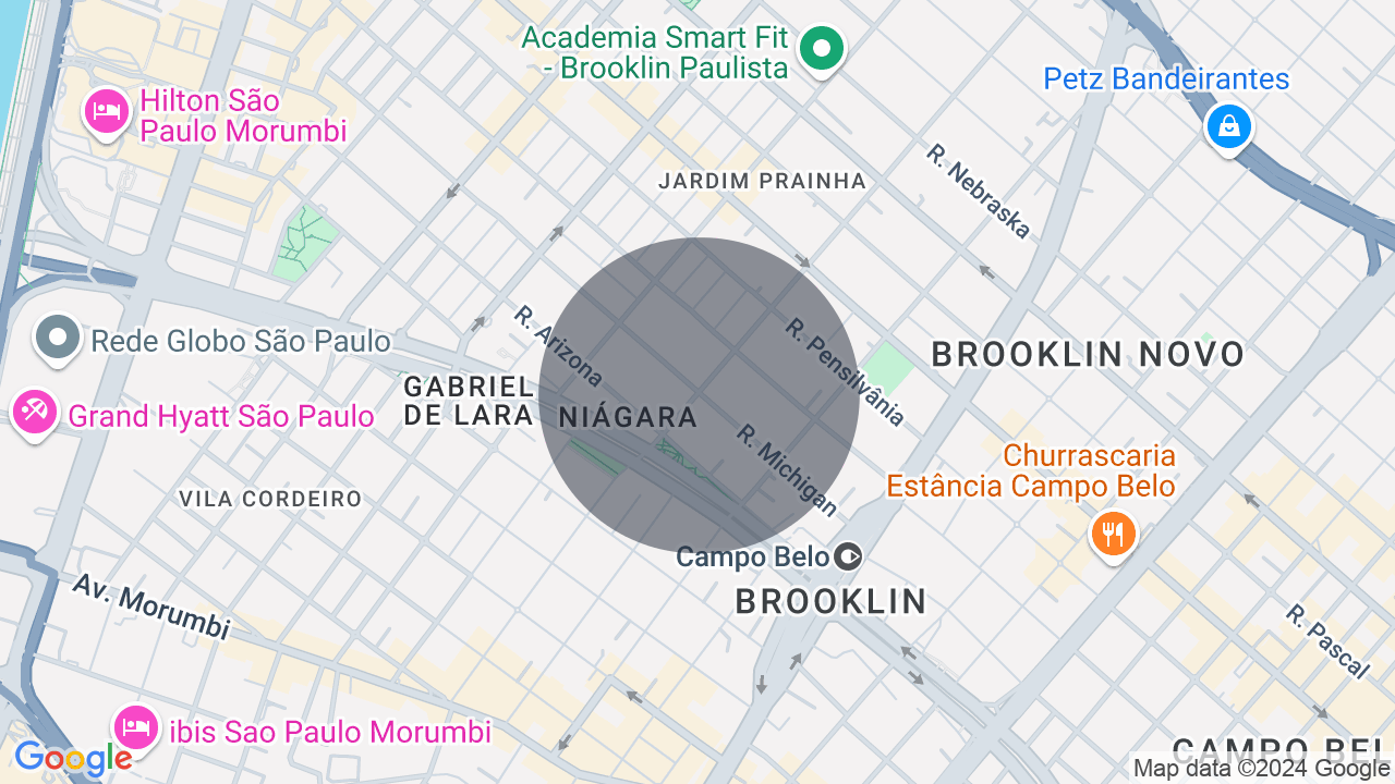 Mapa da localização — Brooklin, São Paulo