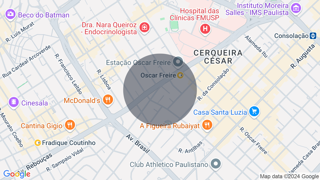 Mapa da localização — Jardim América, São Paulo