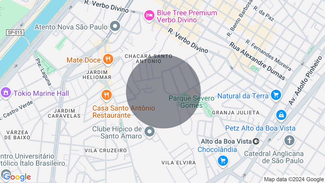 Mapa da localização — Chácara Santo Antônio Zona Sul, São Paulo