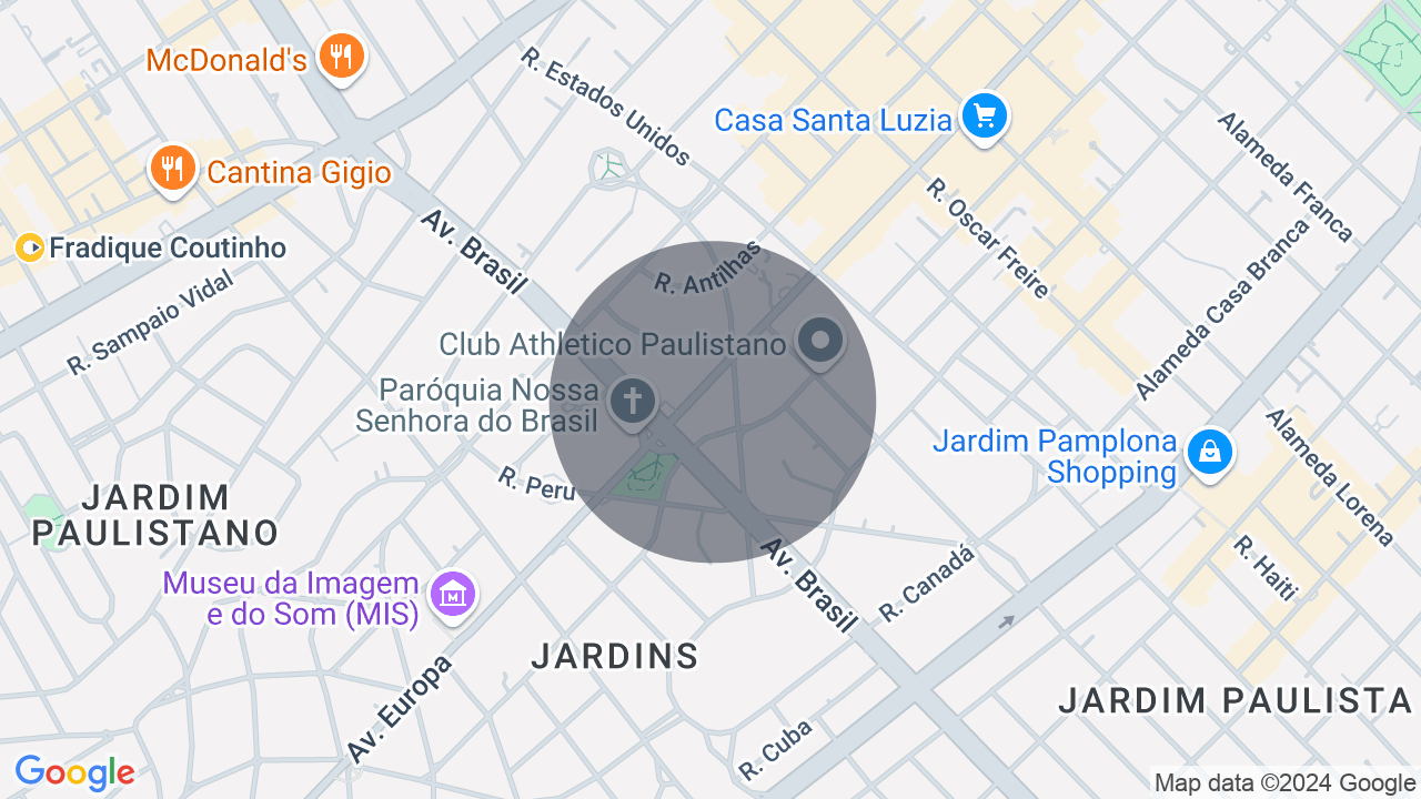 Mapa da localização — Jardim América, São Paulo