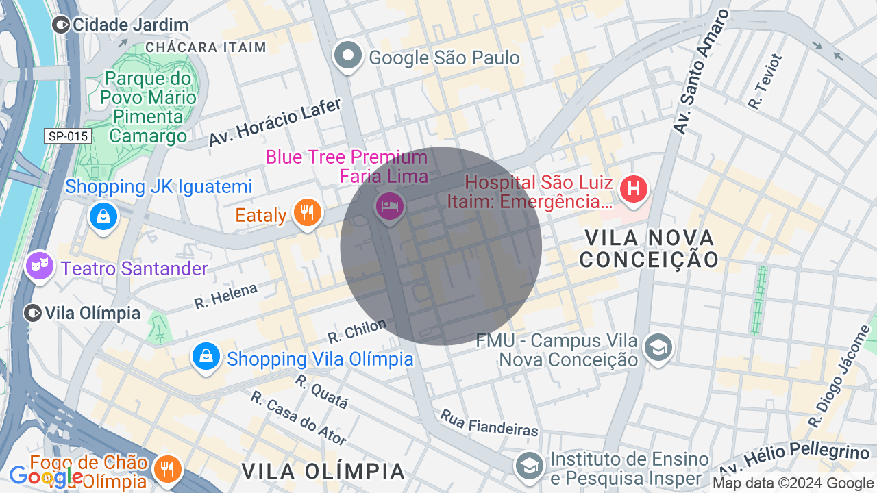 Mapa da localização — Vila Nova Conceição, São Paulo