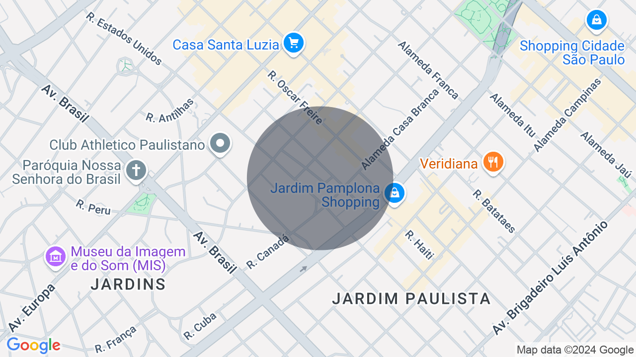 Mapa da localização — Jardim Paulista, São Paulo