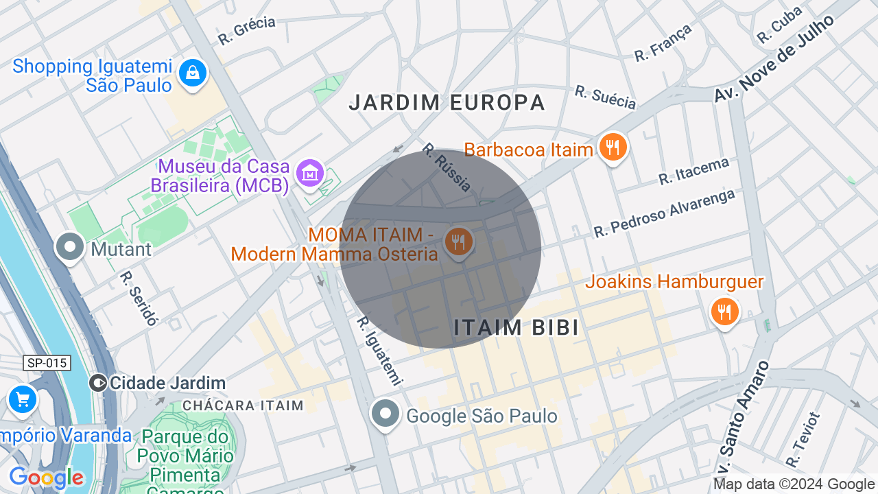 Mapa da localização — Jardim Europa, São Paulo