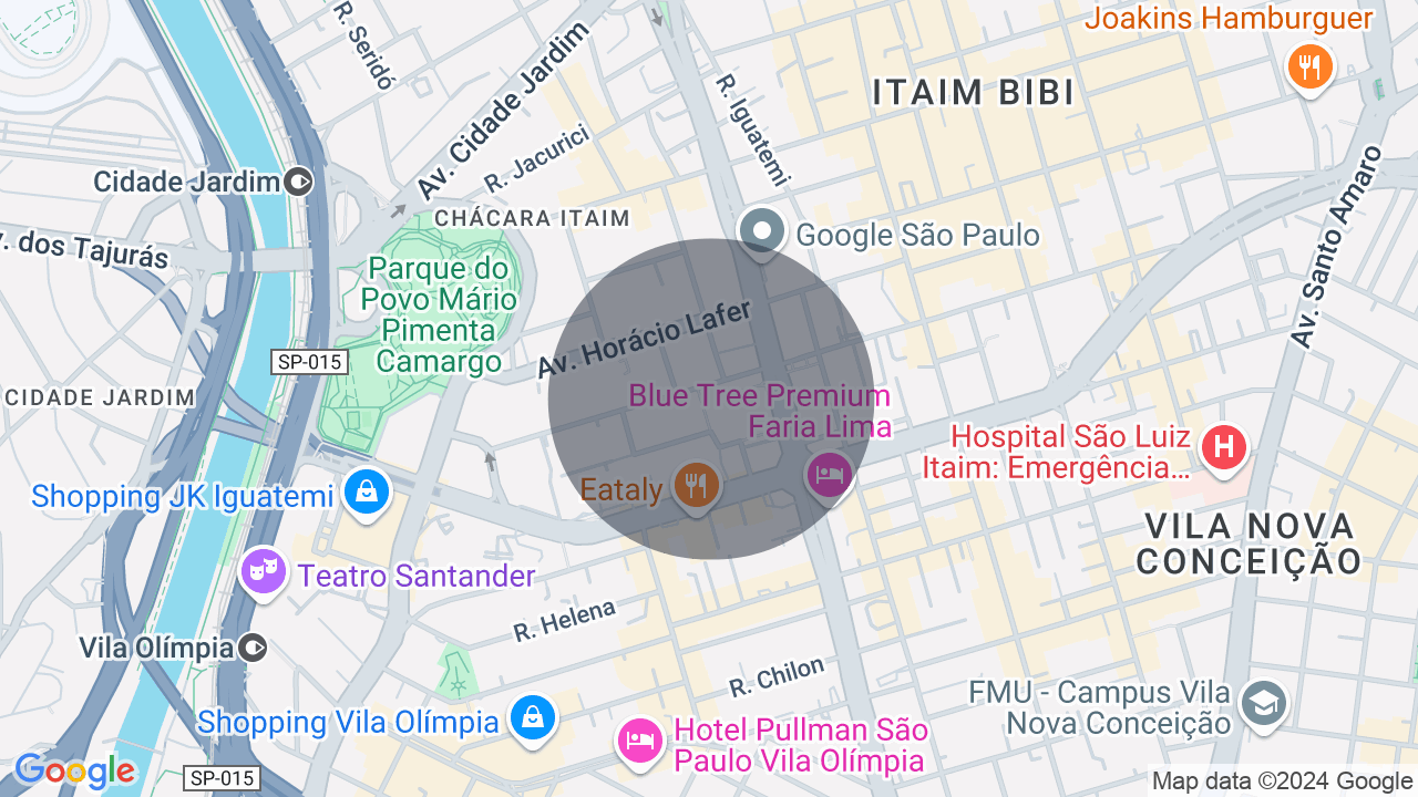 Mapa da localização — Itaim Bibi, São Paulo