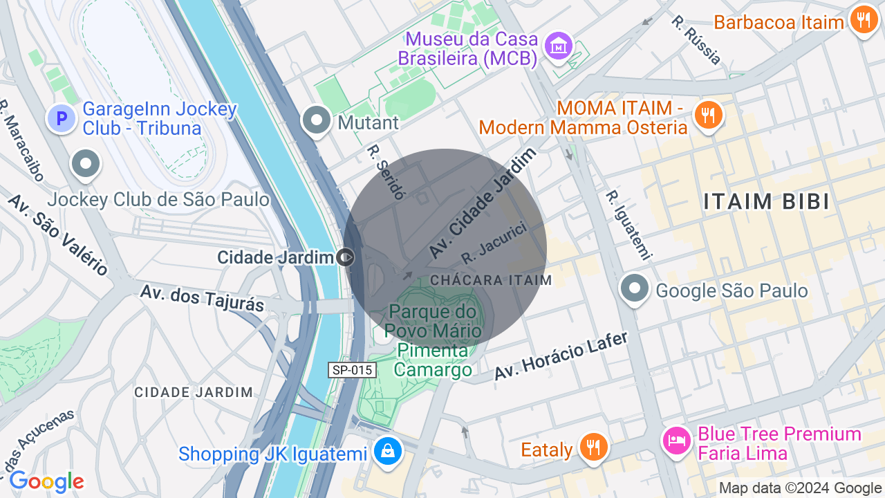 Mapa da localização — Itaim Bibi, São Paulo