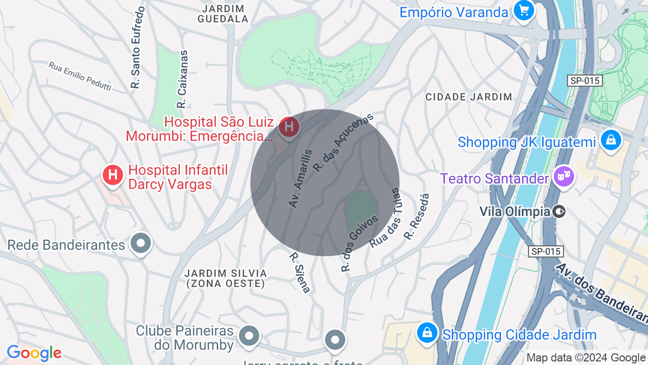 Mapa da localização — Cidade Jardim, São Paulo