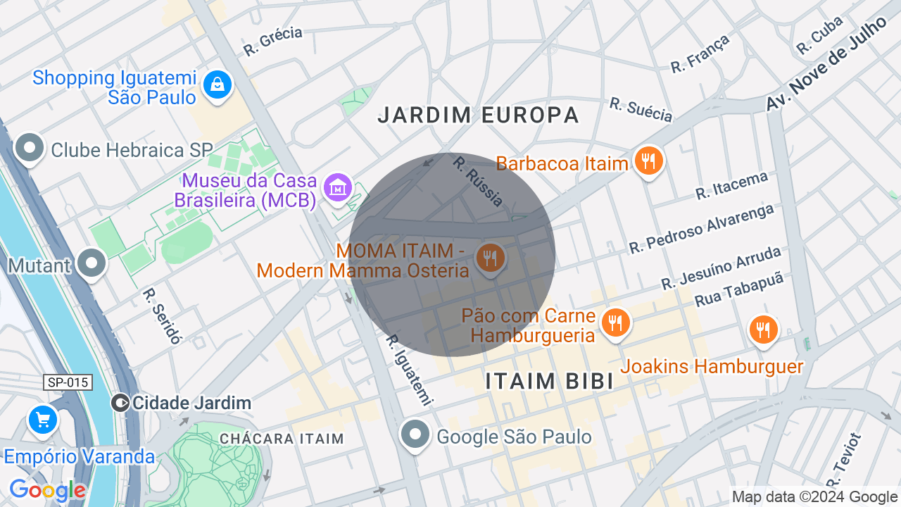 Mapa da localização — Jardim Europa, São Paulo