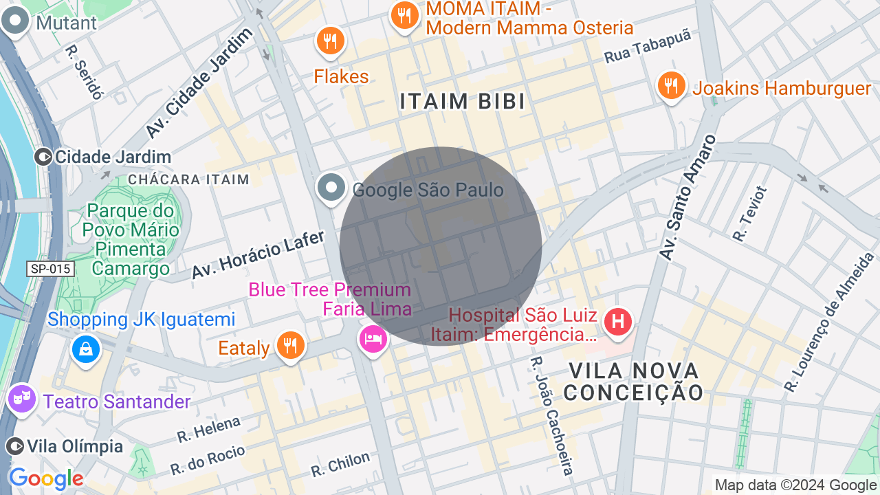 Mapa da localização — Itaim Bibi, São Paulo