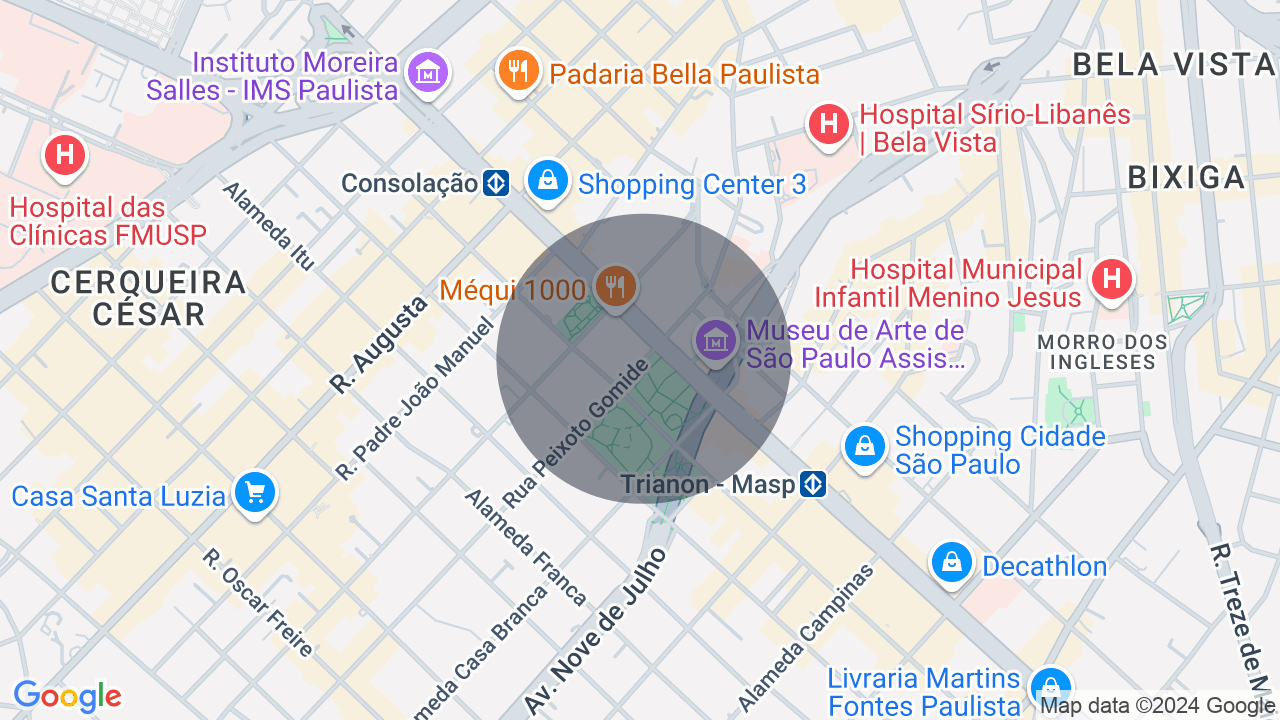 Mapa da localização — Jardim Paulista, São Paulo