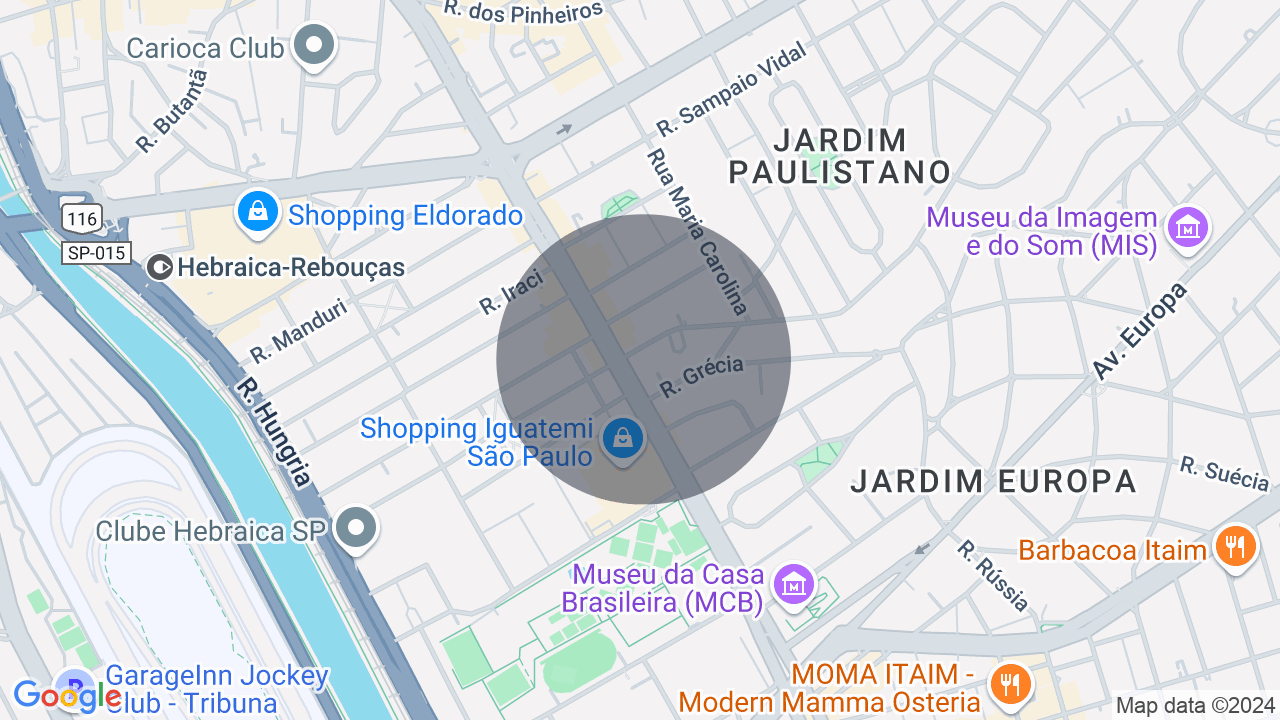 Mapa da localização — Jardim Paulistano, São Paulo