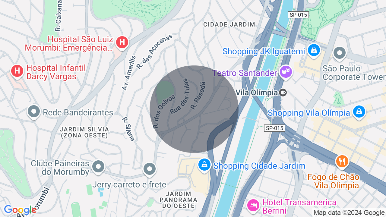 Mapa da localização — Cidade Jardim, São Paulo