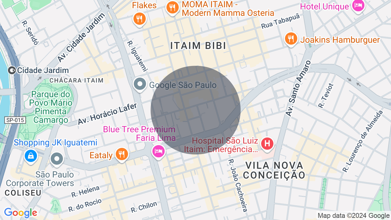 Mapa da localização — Itaim Bibi, São Paulo