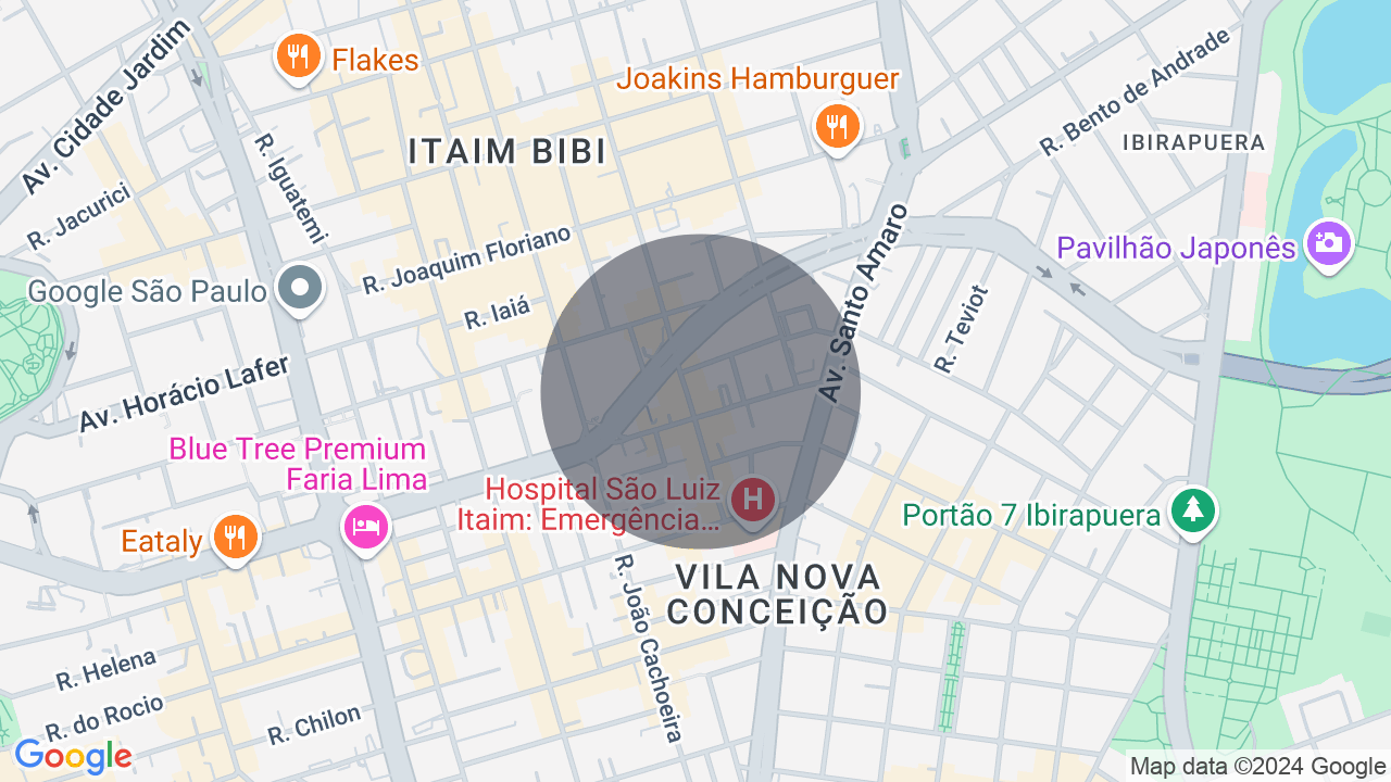 Mapa da localização — Itaim Bibi, São Paulo