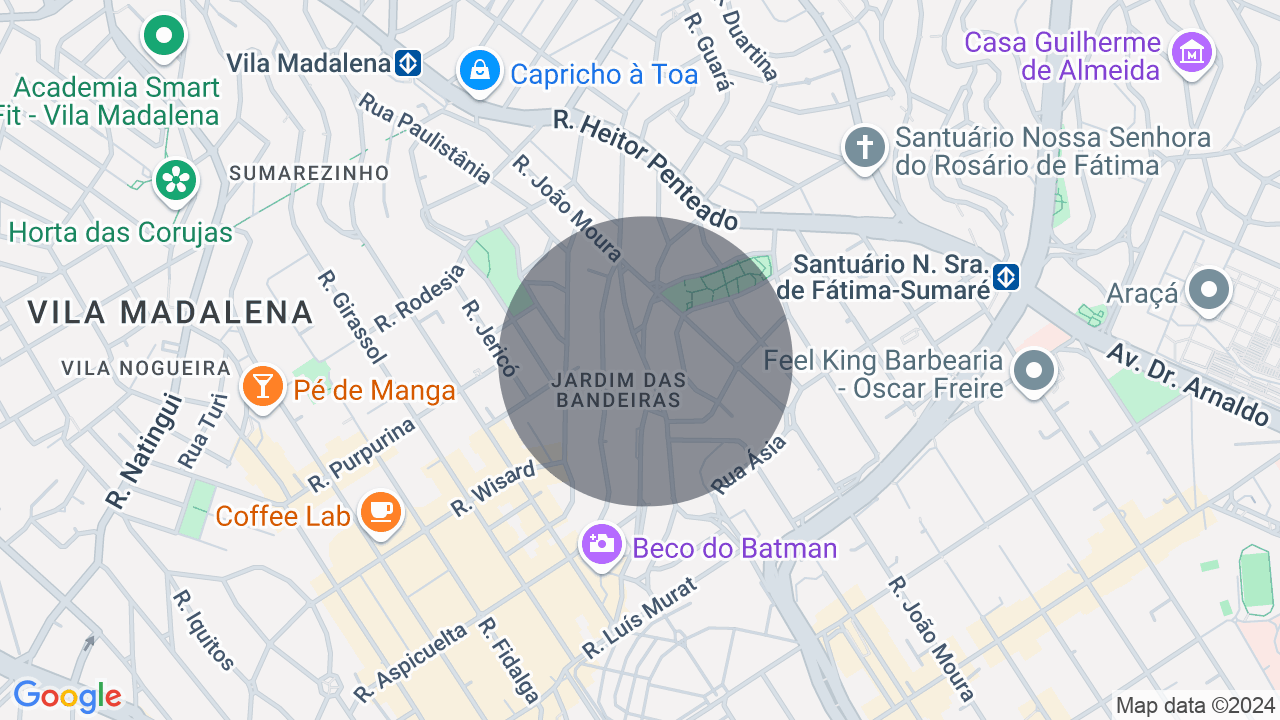 Mapa da localização — Jardim das Bandeiras, São Paulo
