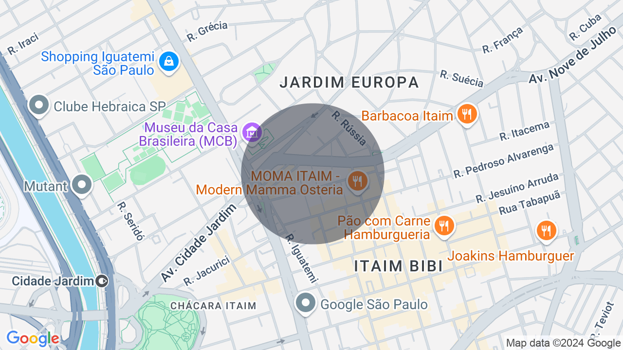 Mapa da localização — Jardim Europa, São Paulo